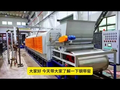 पर्यावरण के अनुकूल निरंतर भट्ठी पीएलसी नियंत्रण स्टेनलेस स्टील बेल्ट के साथ टिकाऊ गर्मी हस्तांतरण