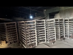 पुश-प्लेट ओवन लाल टाइलों को आग लगाना