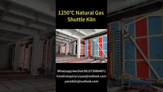 सिरेमिक उत्पादों के लिए 1250°C शटल भट्ठा #भट्ठानिर्माता #ईंटकारखाना #शटलभट्ठा #गैस्किलन